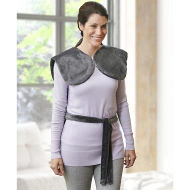 The Massaging Heated Neck and Shoulder Wrap - Hammacher Schlemmer