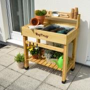 http://www.hammacher.com - The Elevated Potting Bench 279.95 USD