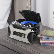 http://www.hammacher.com - The CD Playing Clock Radio 79.95 USD