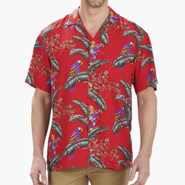 Hammacher Schlemmer Magnum P.I. Hawaiian Shirt - XXL - Black