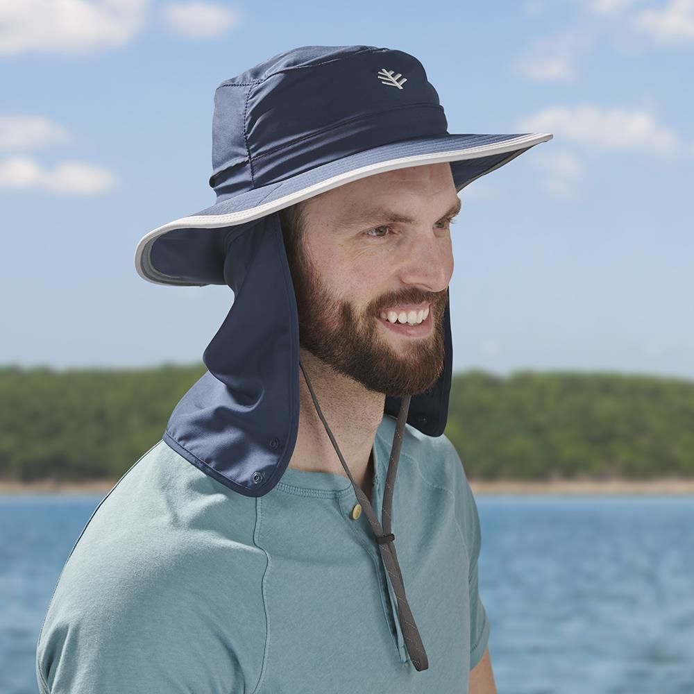 Coolibar UPF 50+ unisex Convertible Boating Hat - Sun Protective