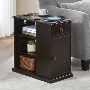 The Phone Charging Side Table, Digital Coffee Table Hammacher Schlemmer