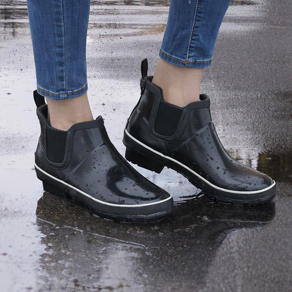 The Women's Slip On Waterproof Boots - Hammacher Schlemmer