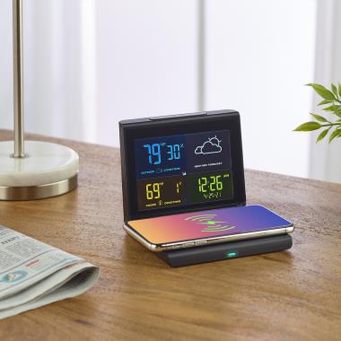 Weather Forecaster with Wireless Charger