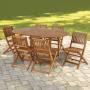 The Gateleg Patio Table And Six Stowable Chairs - Hammacher Schlemmer