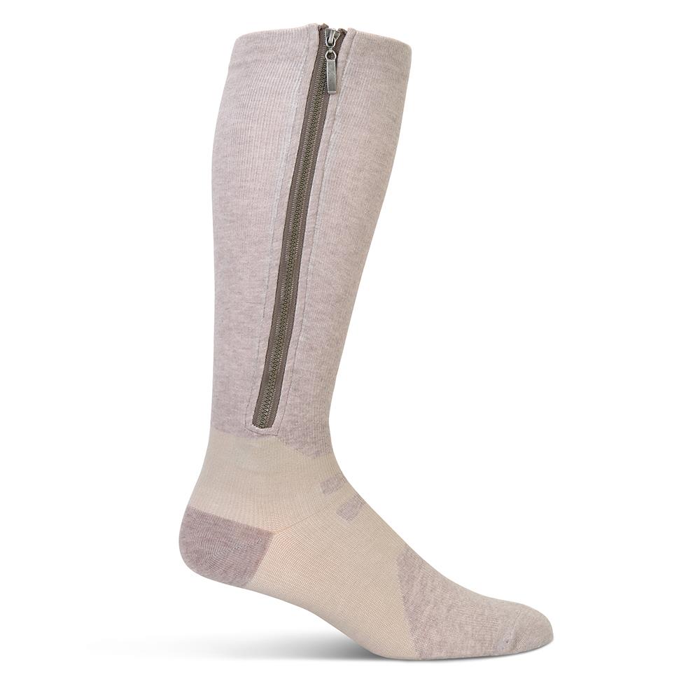 The Easy On Closed Toe Compression Socks - Hammacher Schlemmer