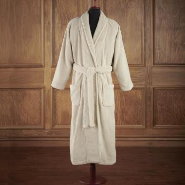 The Hammacher Schlemmer Genuine Turkish Cotton Luxury Bathrobe (White) -  Hammacher Schlemmer