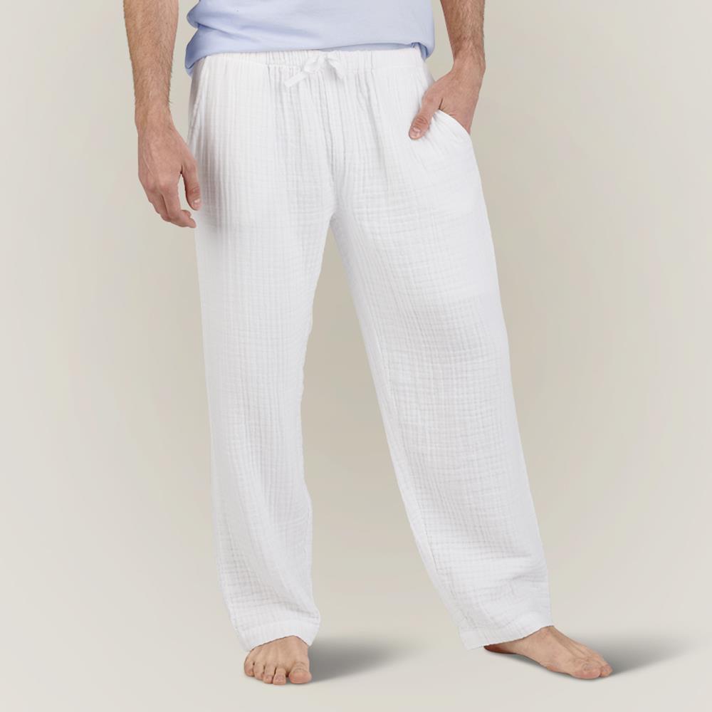 The Genuine Turkish Cotton Gauze Pajamas (Bottoms) - Hammacher Schlemmer