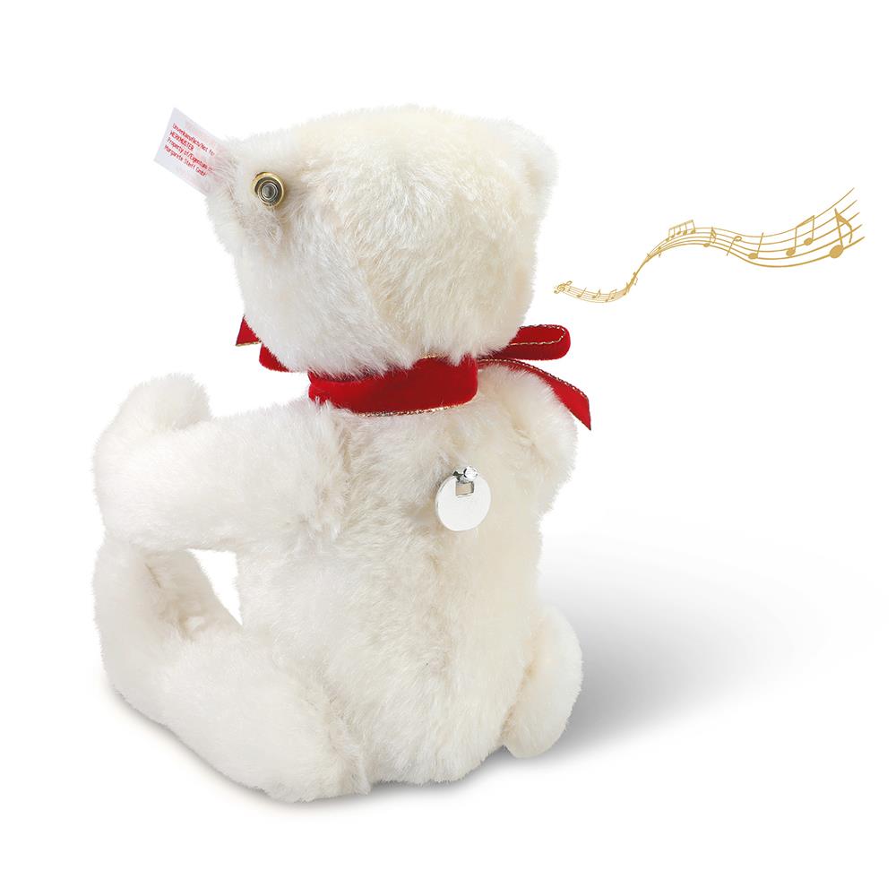 The Classic Hammacher Schlemmer Steiff Musical Holiday Bear