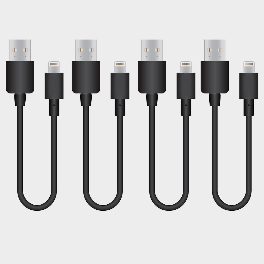 Lightning Cables For The 7 Or 8 Device Charging Station - Black