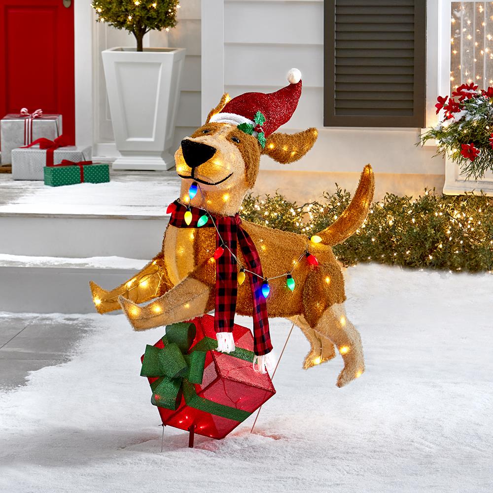 The Jolly Jumping Christmas Pup - Hammacher Schlemmer