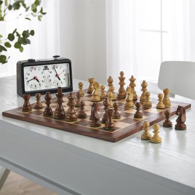 WE Games Luxury English Style Chess Set - Weighted Pieces & Walnut