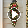 The Cordless Prelit Christmas Plaid Holiday Trim (Teardrop Sconce ...