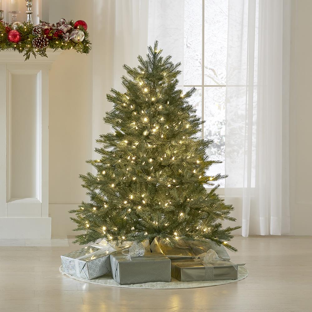 World's Best Prelit Concolor Fir - 4.5' Full - White Christmas Tree