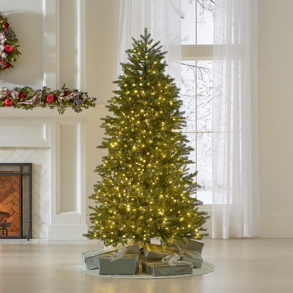 World's Best Prelit Concolor Fir - 6.5' Slim LED - White Christmas Tree