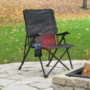 The Heated Outdoor Folding Chair, Heated Outdoor Furniture