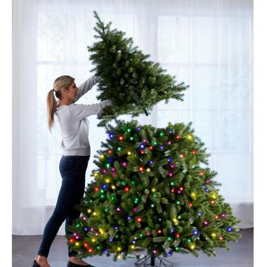 Hammacher World Best Prelit Douglas Fir FULL MULTI 4.5 Christmas Tree LED Lights 