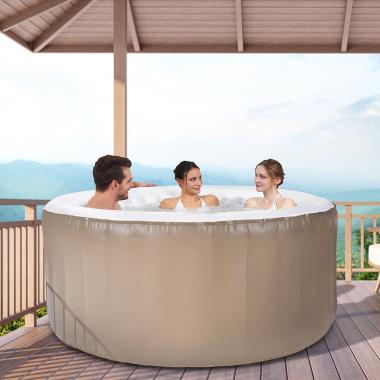 The Three Person Inflatable Massaging Spa