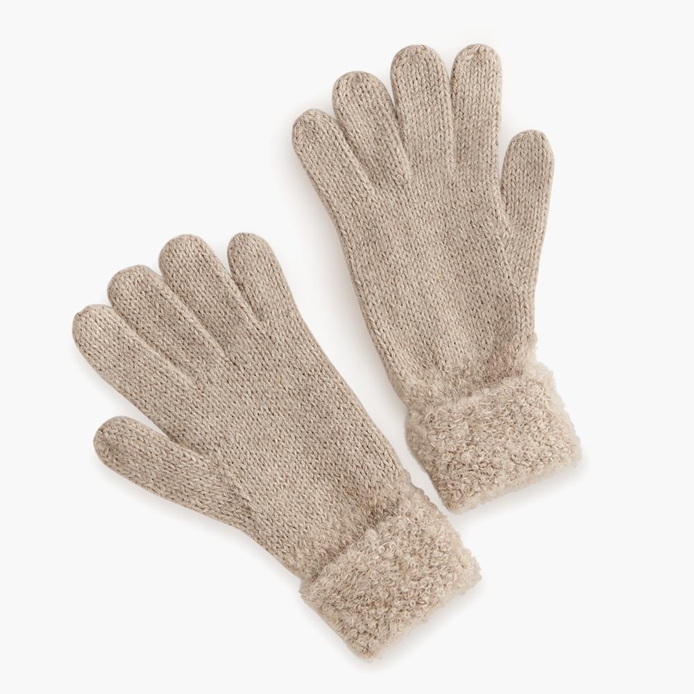 Handmade Andean Alpaca Gloves - Tan