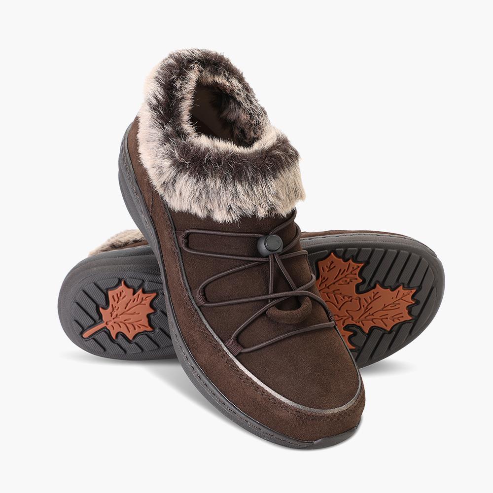 Arch Supporting Cold Weather Slip Ons - 36 - Brown