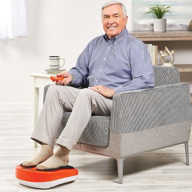 The Adjustable Ergonomic Footrest - Hammacher Schlemmer