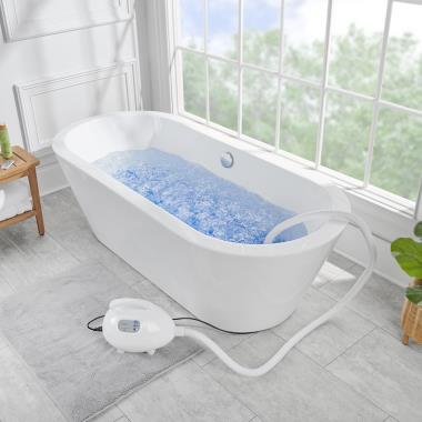 The Cordless Massaging Water Spa Mat - Hammacher Schlemmer