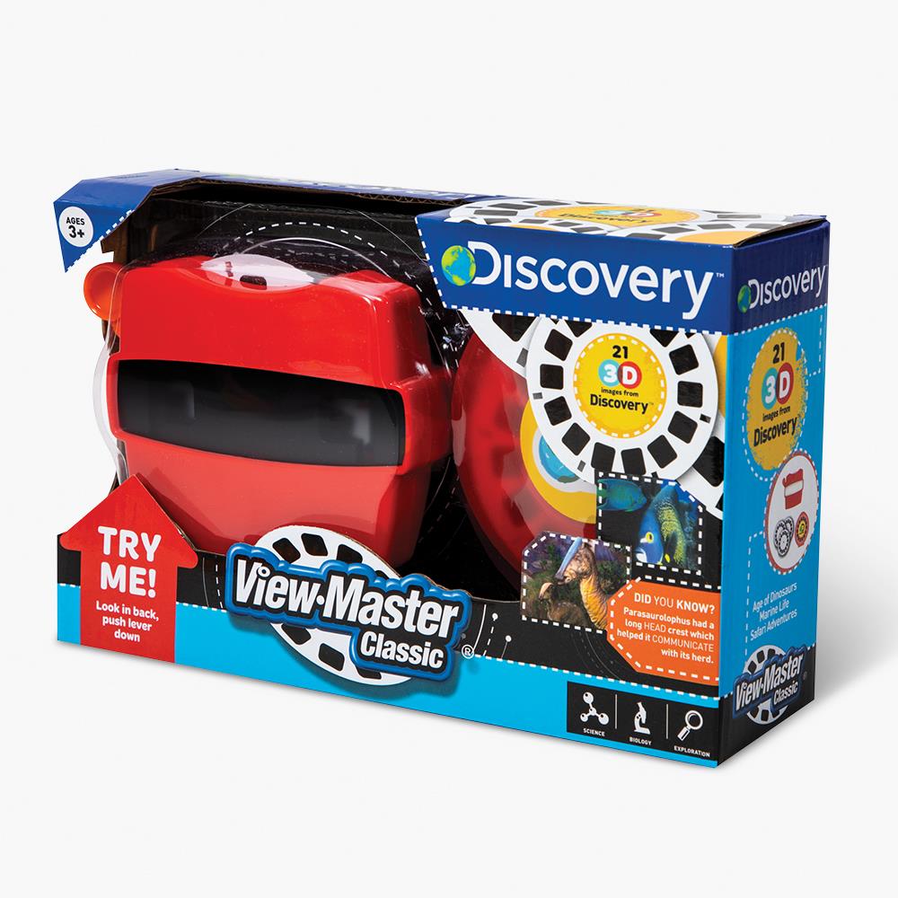 Classic Viewmaster Viewer 3D Model L in RED by View-Master : :  Toys & Games
