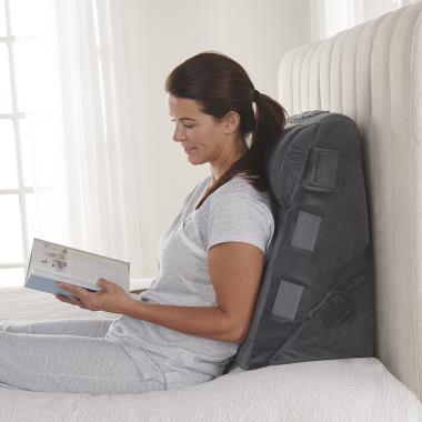 The Back Pain Relieving Lumbar Support Pillow - Hammacher