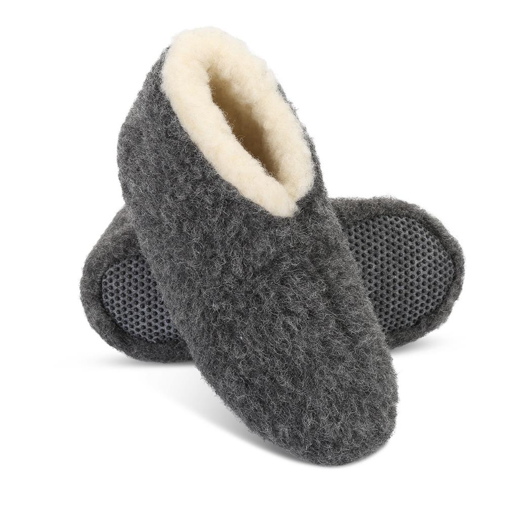 The Merino Wool Slipper Boots - Hammacher Schlemmer