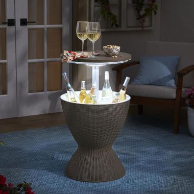 The Weatherproof Pop Up Table Cooler With Light