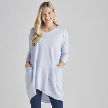 The Lady's Merino And Cashmere Tunic Sweater
