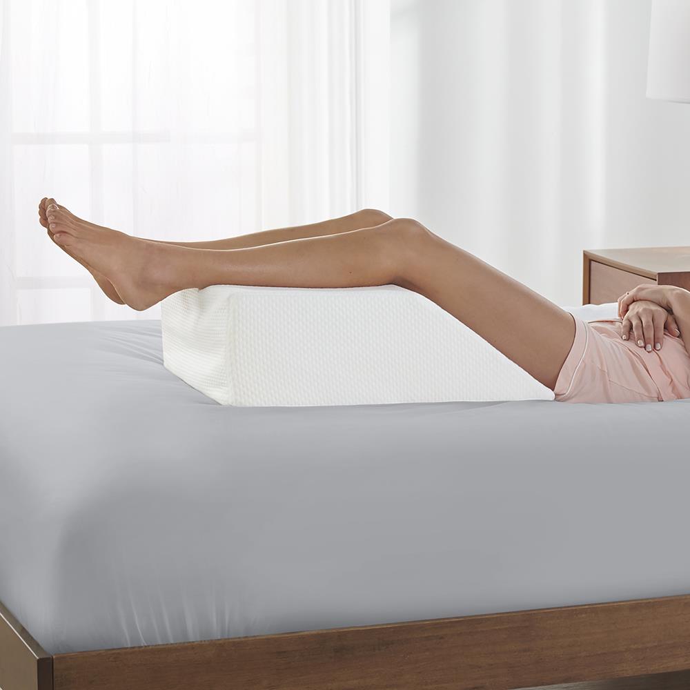 Restorology Elevating Foam Leg Rest Pillow - Wedge Pillow - Reduces Back Pain
