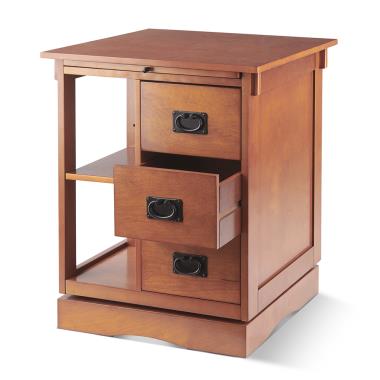 The Tight Space Storage End Table - Hammacher Schlemmer