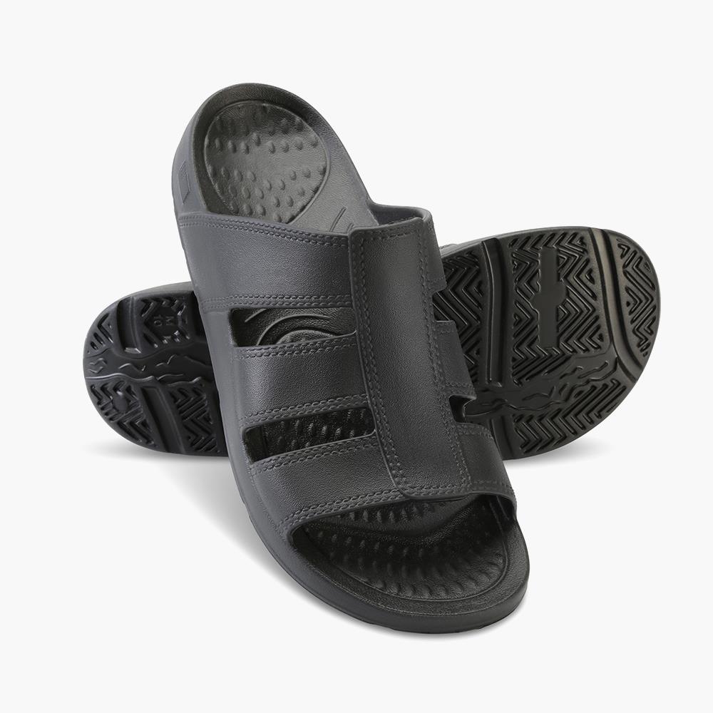 Comfort Fit Orthopedic Slides - Men's - 8 - Black