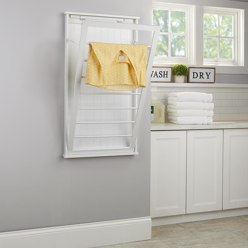 Andover Mills™ Wood Foldable Wall-Mounted Drying Rack & Reviews