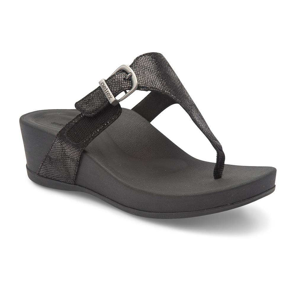 The All Day Arch Supporting Wedge Sandals - Hammacher Schlemmer