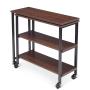 The Rolling Bookcase/Pivoting End Table - Hammacher Schlemmer