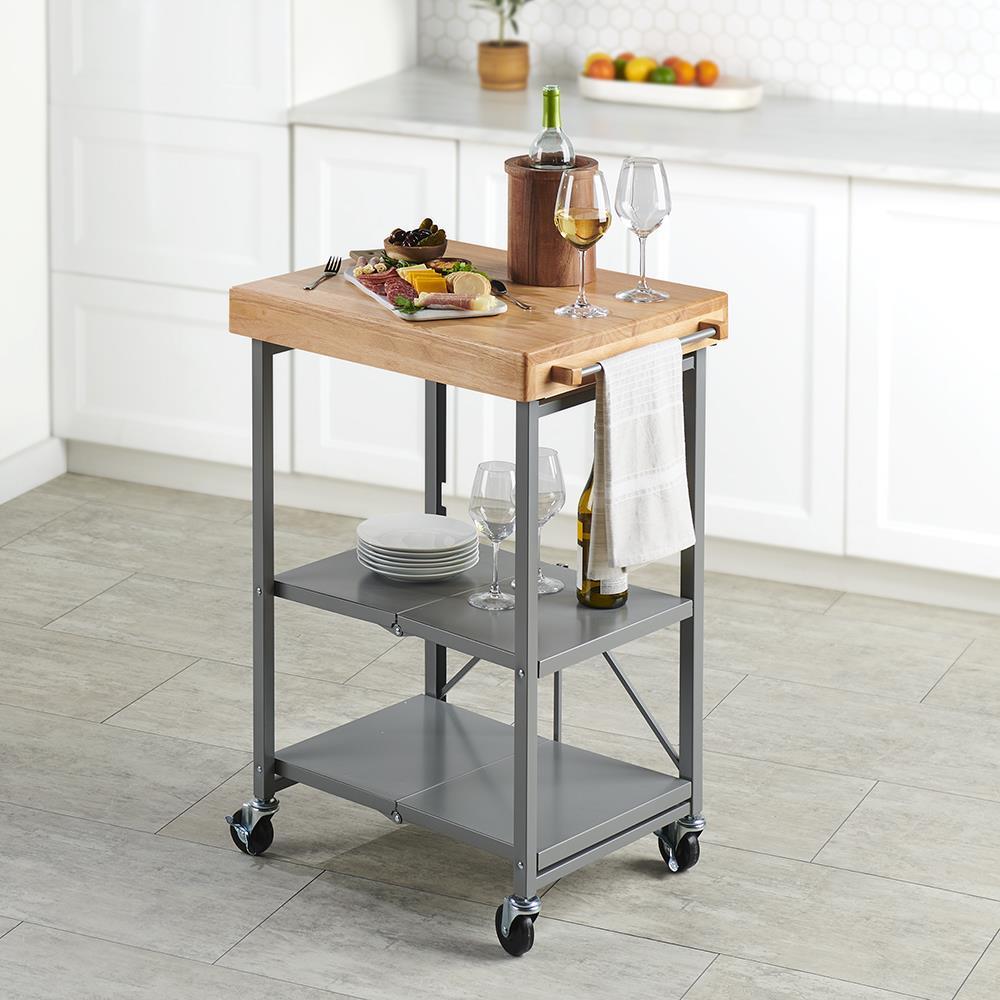 Butcher Block Kitchen Cart