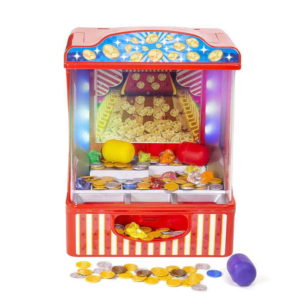 Merchant Ambassador Retro Arcade Electronic: Coin Pusher -  Tabletop Game, Push The Coins Over The Edge to Win, 1 Player, Ages 6+ :  Toys & Games