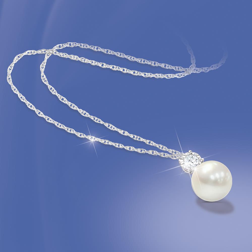 Granddaughter Pearls Of Wisdom Diamond Necklace - Silver