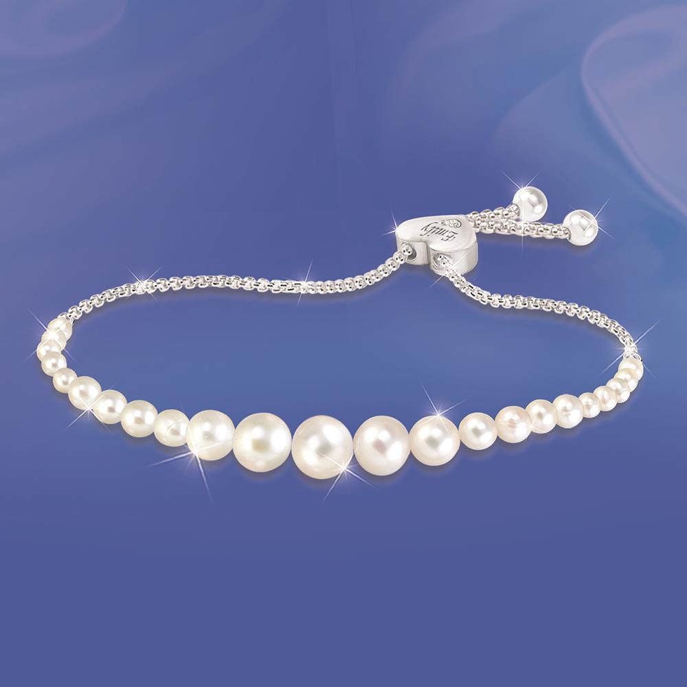 Granddaughter Pearls Of Wisdom Diamond Bracelet - Silver