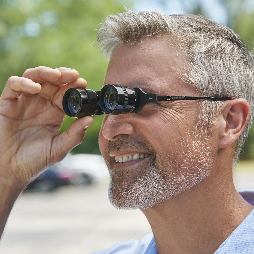 The 10X Hands Free Binoculars - Hammacher Schlemmer