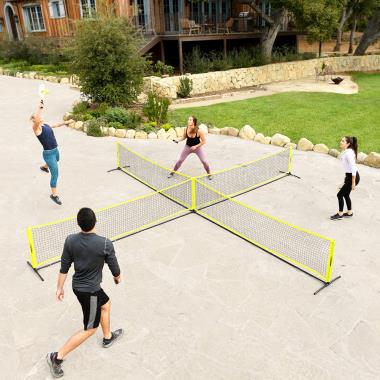 The Four Square Table Tennis Game - Hammacher Schlemmer