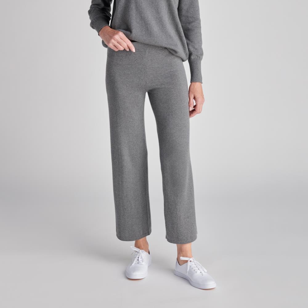 Cotton Cashmere Loungewear - Pants - Large - Grey