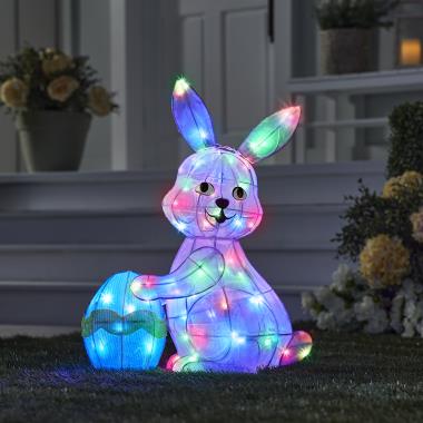 Easter Bunny Straw Rabbits Ornament - The Shimmering You
