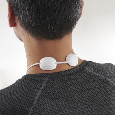 Save 73% on this wearable neck massager that uses TENS and heating