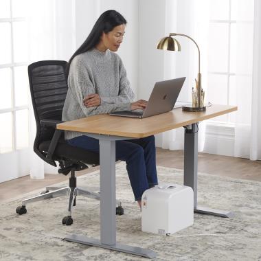 The Adjustable Ergonomic Footrest - Hammacher Schlemmer