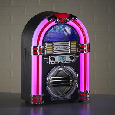 The Tabletop CD Playing Jukebox - Hammacher Schlemmer