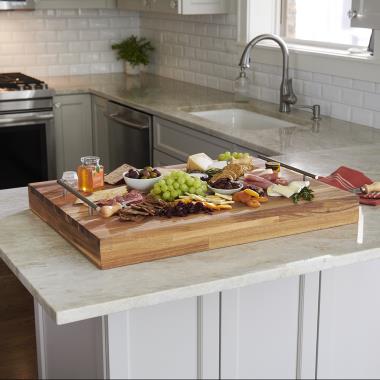 The Stovetop Cutting Board/Cover - Hammacher Schlemmer