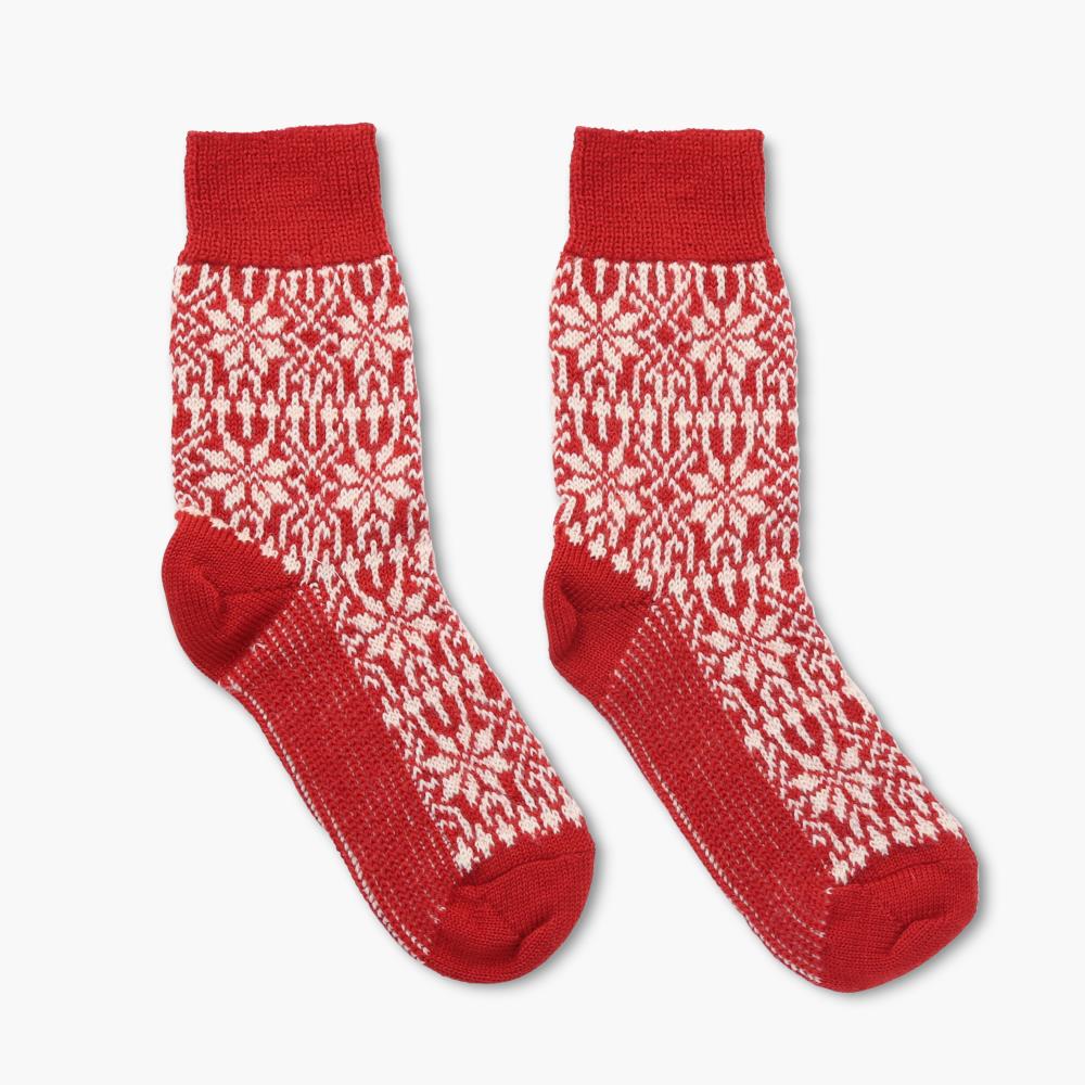 Genuine Alpine Slipper Socks - Small - Red